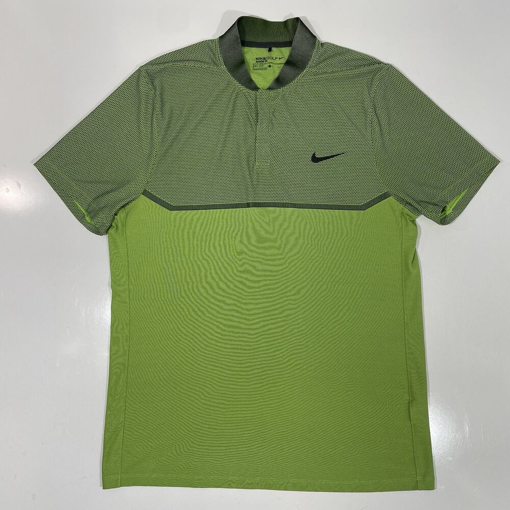 Nike Men's Alpha Golf Polo Shirt Volt Neon Green Sz L - 802840-702